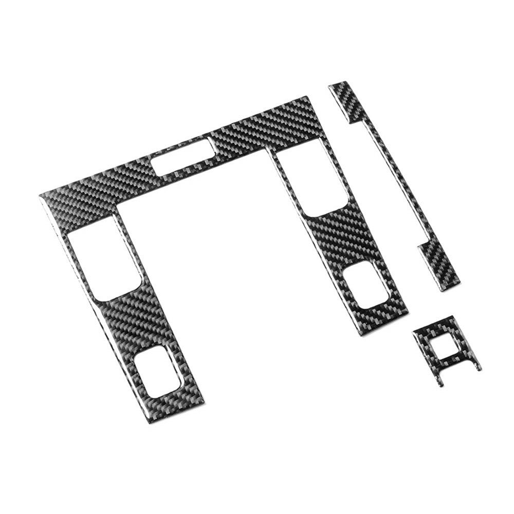 3Pcs Carbon Fiber Gear Shift Panel Cover Trim for Suzuki Grand Vitara 2006-2013