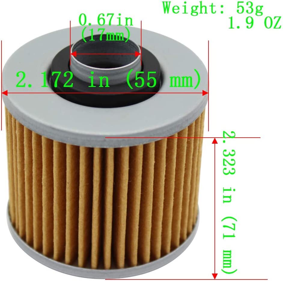 Oil Filter for YAMAHA XVS1100 V-STAR 1100 CLASSIC 1999-2009 / XVS1100 V STAR1100