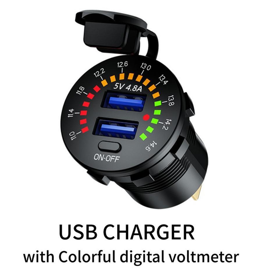 USB Car Socket Phone Fast Charger 12V Cigarette Lighter Power Adapter Plugs
