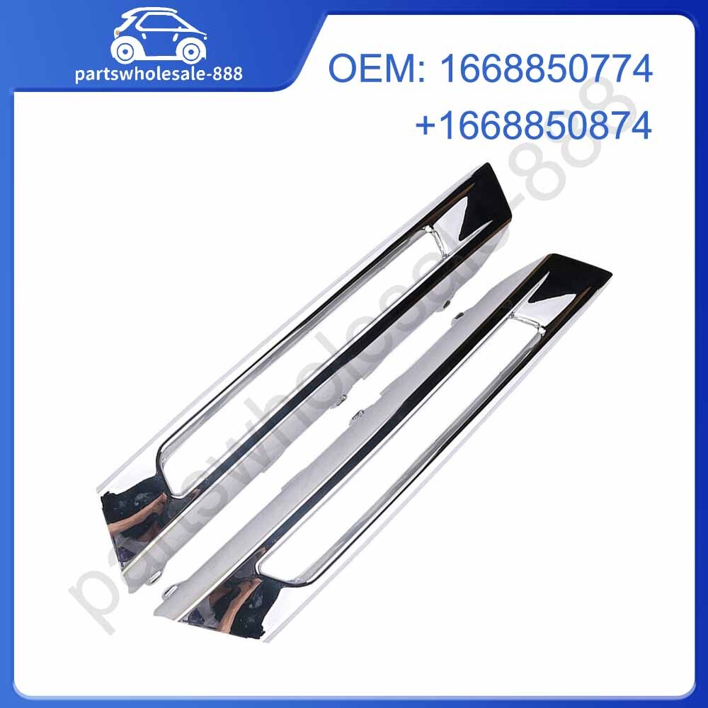 2X Front Left+Right Fog Light Cover Trim Molding For W166 ML250 ML350 2012-2015