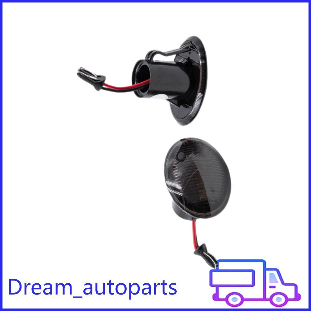 2x Smoked Dynamic LED Side Marker Turn Signal Light for Fiat 500 for Abarth 2007-19