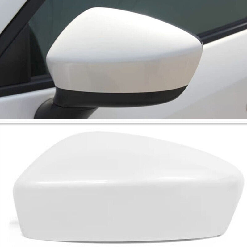 Left White Rear View Side Mirror Cover Shell Cap for Mazda CX5/CX-5 2013-2014