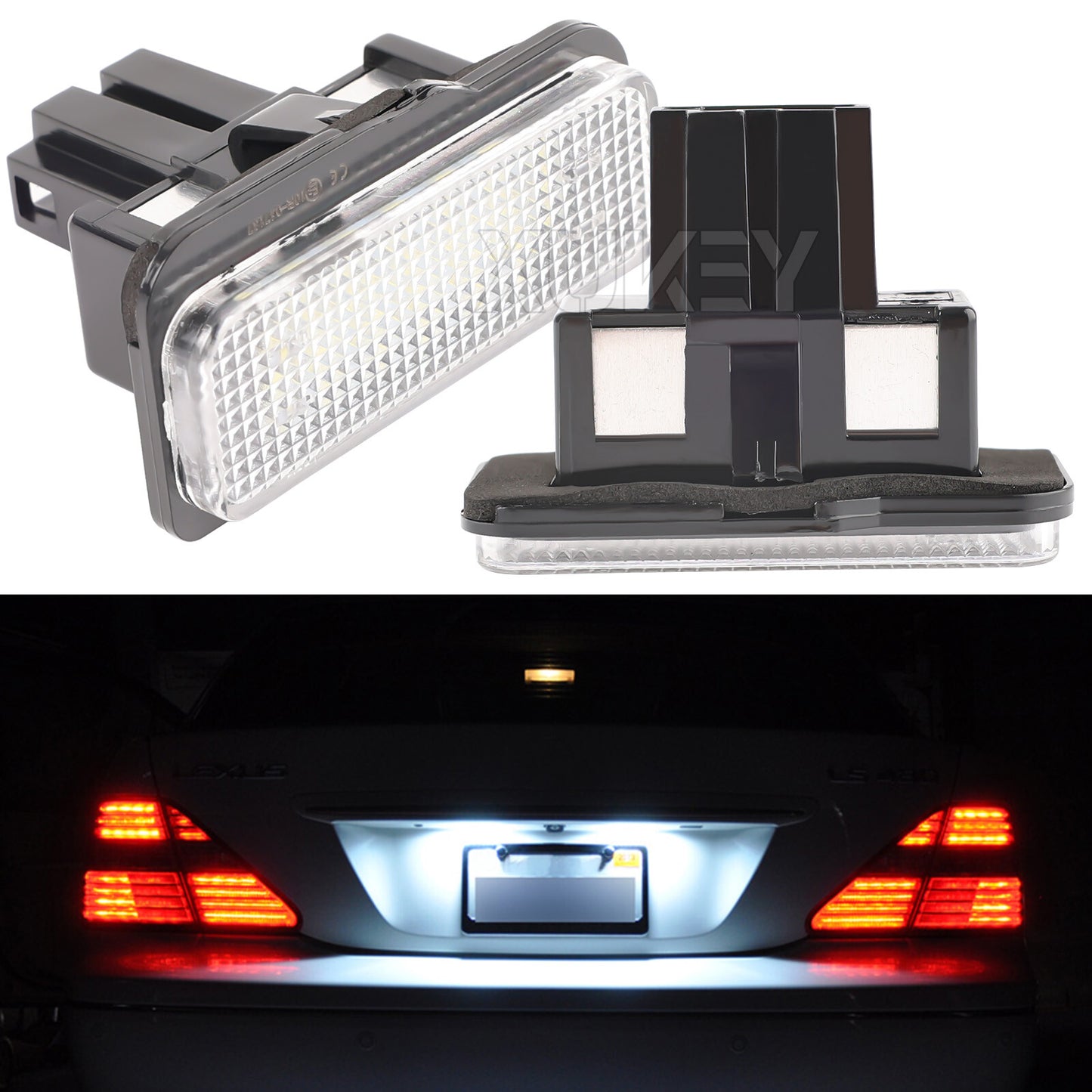2x LED License Plate Lights for Mercedes-Benz E-Class W211 / S211 2002-2008