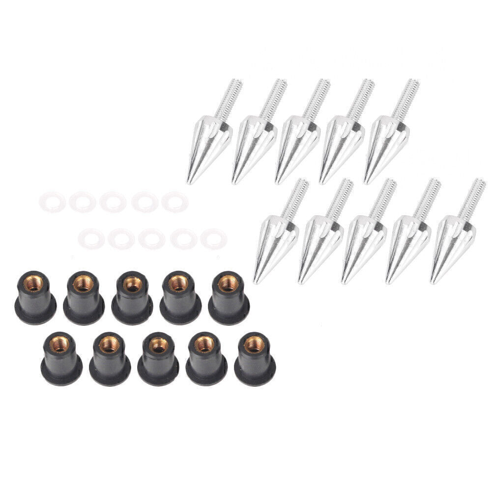 Spike Windshield Bolt Screw for Honda for Yamaha for Suzuki for BMW for Ducati Universal Silver
