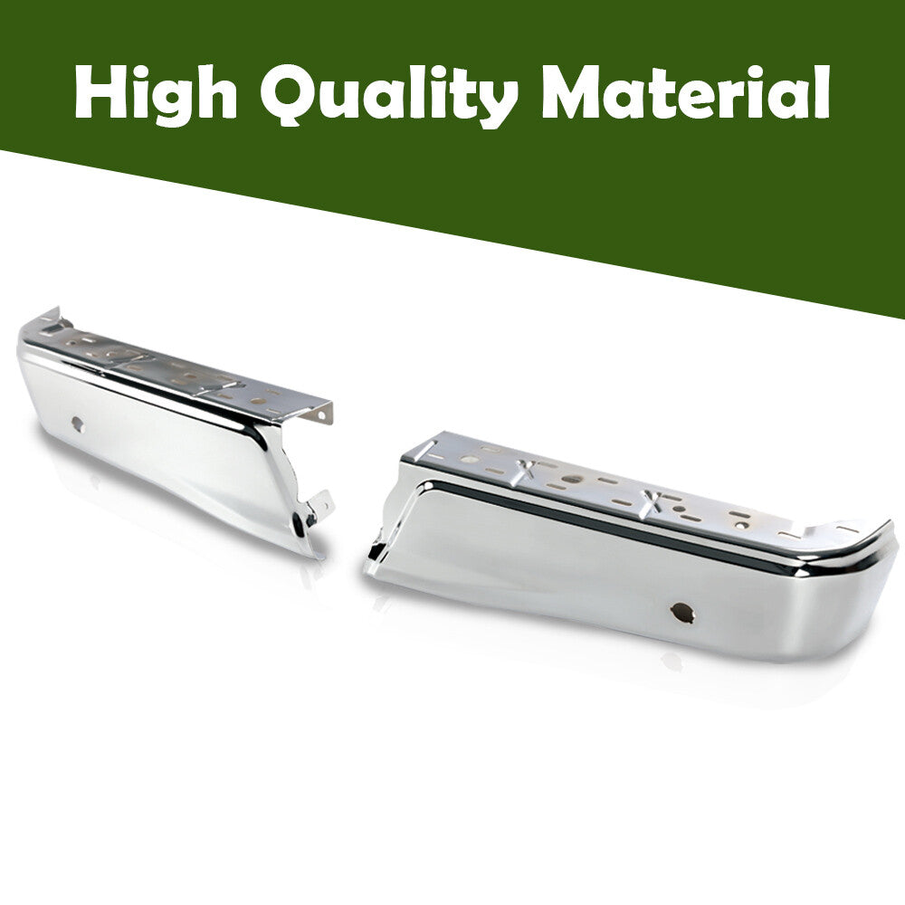 Steel left and right rear bumper ends fit 15-20 for Ford F150 with Park. new.