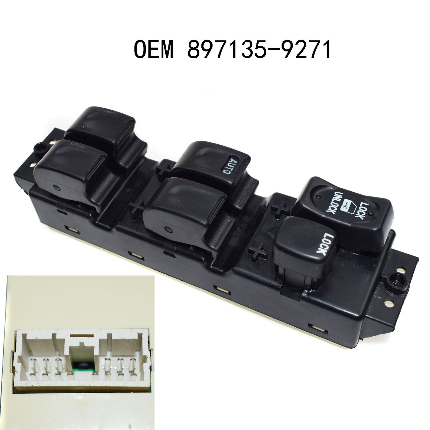 For 1998-2004 for Isuzu Rodeo NEW 897135-9271 Master Power Window Door Switch BLACK
