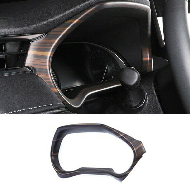 for Toyota Venza 2021-2023 ABS Wood Grain Front Dashboard Frame Decor Cover Trim