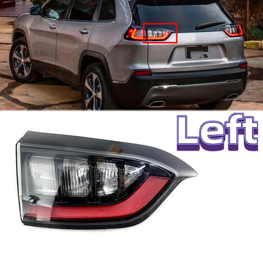 Left for Jeep Cherokee 2019 2020 2021 LED Inner Rear Tail Light Brake Stop Lamp