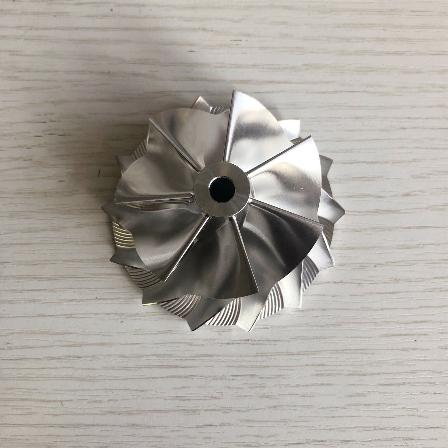 TD05H Reverse 54.56/70.01 mm 7+7 Blade Performance Billet Compressor Wheel