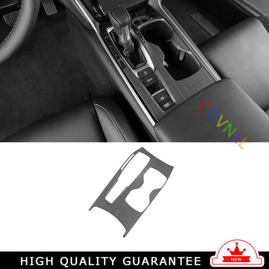 Middle Console Gear Shift Panel Trim Fit for Honda Accord 18-2022 Black Titanium