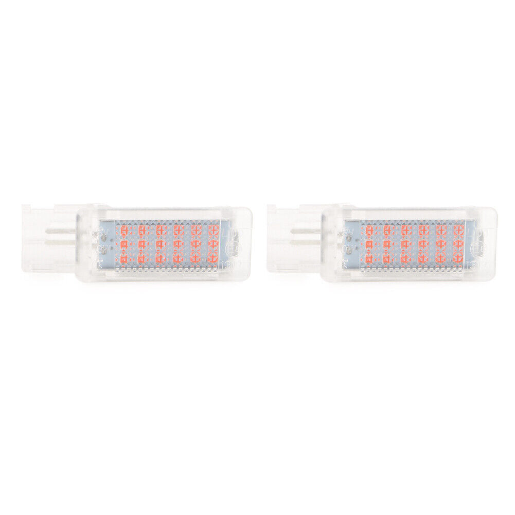 for VW for SKODA 2x Red LED Footwell Light Lamp
