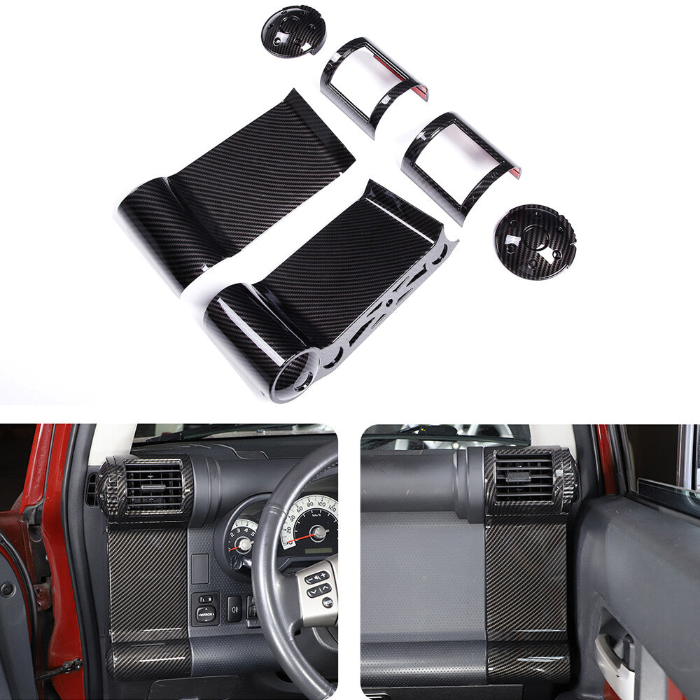 Carbon fiber colored rear air vent socket frame trim for BMW 3 Series 4 3GT F30