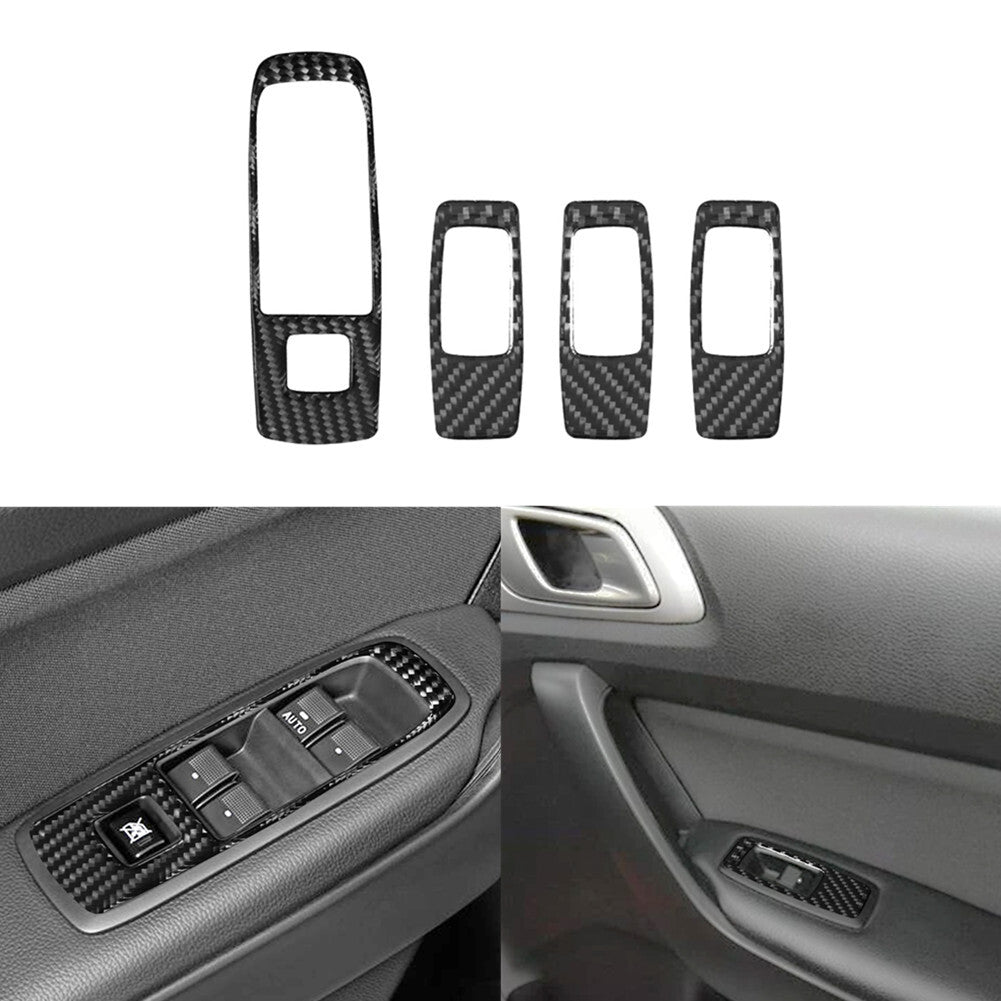 Carbon Fiber Interior Full Sets Cover Trim Kit for Ford Ranger 2019-2022