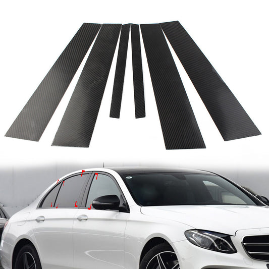 for Mercedes-Benz E200L E260L E320L 2017-2019 Set Pillar Posts Door Window Trim
