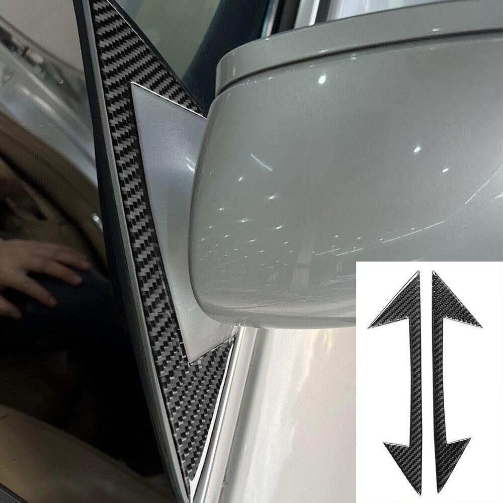 Carbon Fiber Side Rearview Mirror A-Pillar Cover for Benz CLS Class C219 2004-09