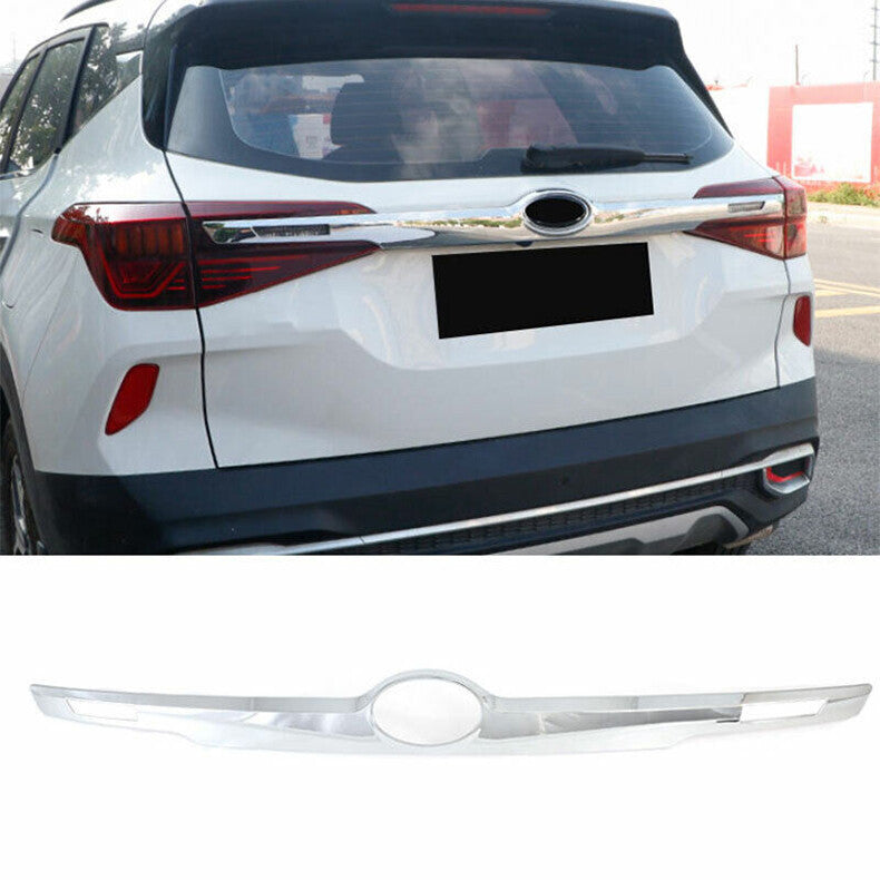 for Kia Seltos 2020-2023 Chrome Rear Trunk Tailgate Lid molding Cover Trim