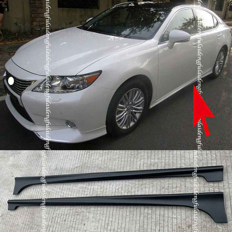 Side Skirt Bodykit Spoiler Lip Guard Unpainted for Lexus ES250/300h/350 2013-15