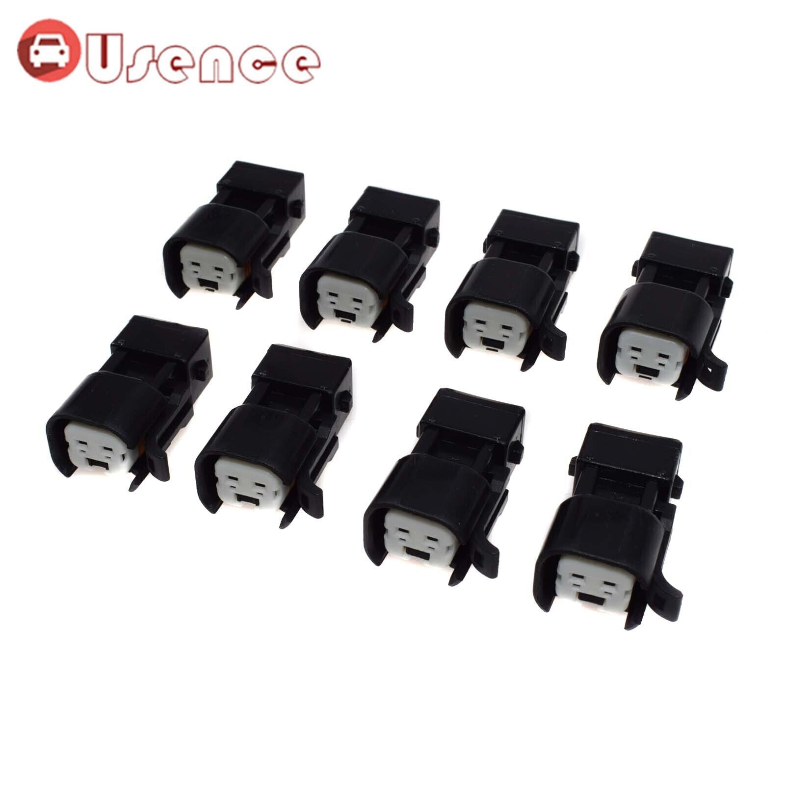 8Pcs Fuel Injector Connectors Adapters For USCAR EV6 EV14 Female To EV1 Male
