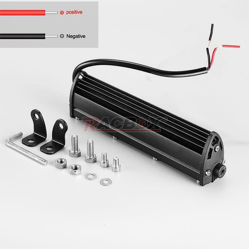 7inch 60W Slim LED Work Light Bar Flood Single Row Off Road Driving Truck SUV US