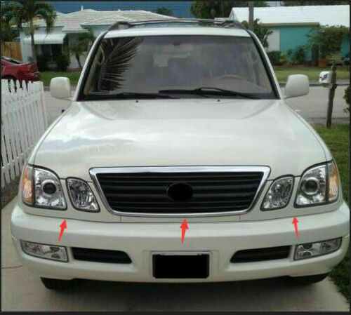 For 1998-2002 for Lexus LX470 New Front Bumper Headlight Trim Under Net Primer Cover