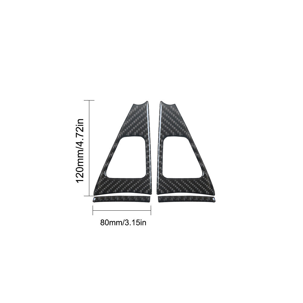 Carbon Fiber Demist Air Vent Outlet Trim Cover for Honda Accord Sedan 2008-2012