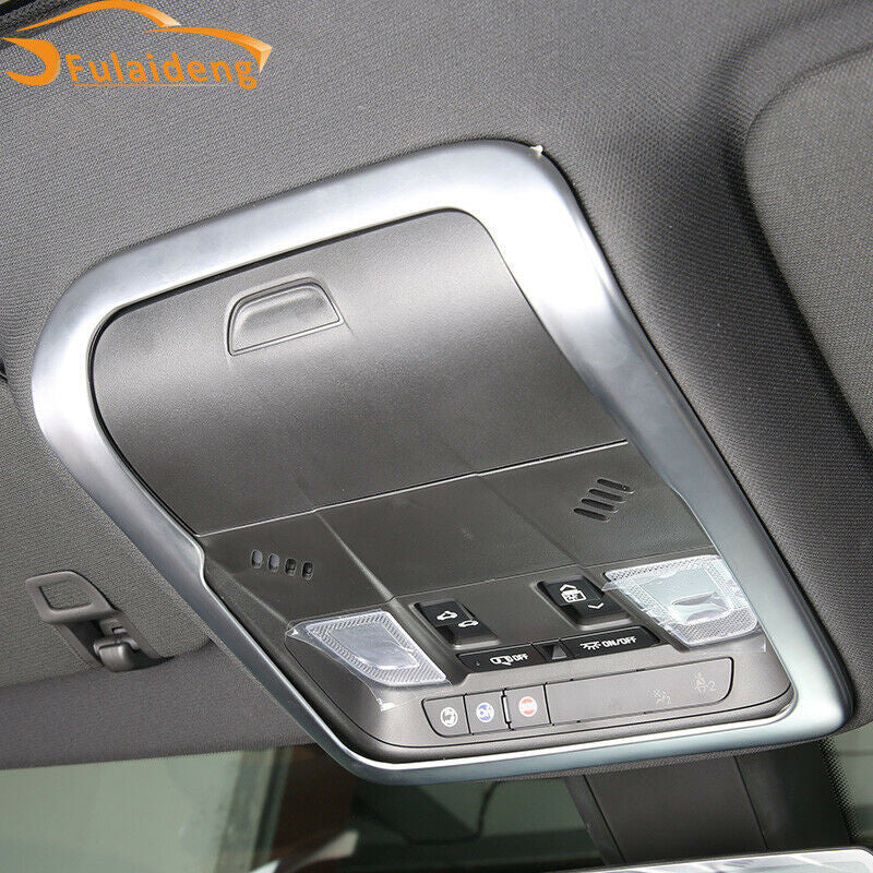 Fit for Cadillac XT4 2019-2023 Matte Silver Front Reading Light Cover Decor Trim