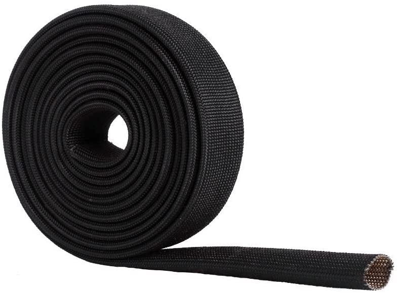 High-Temperature Automatic Heating Jacket, Adjustable Fiberglass Heat Insulation Cover, Black, 10 ft x 3/4 inch