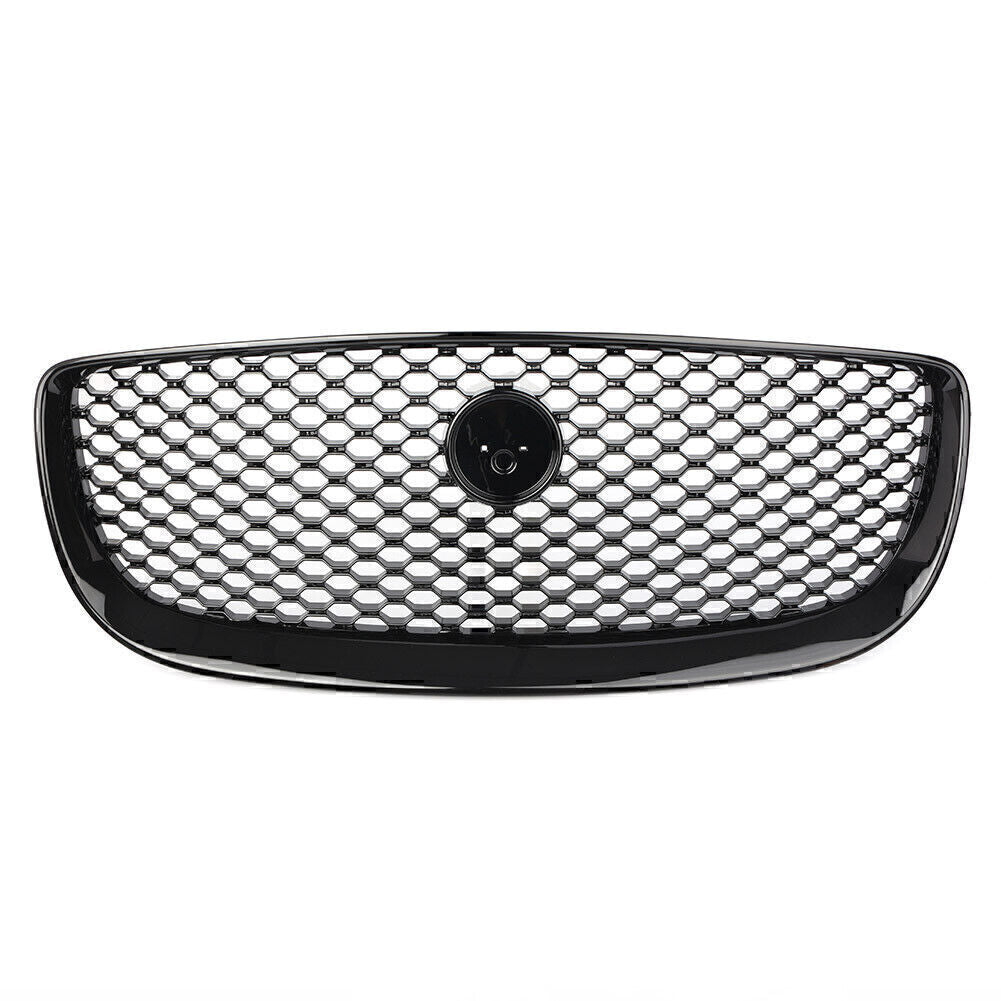 1X Upper Center Grill Front Radiator Grille Mesh Fit for Jaguar XJ 16-2020 17 Black