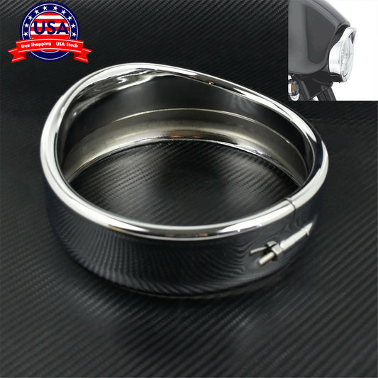 5.75 Headlight Bezel Trim Ring Cover Fit for Harley Sportster 883 1200 04-22
