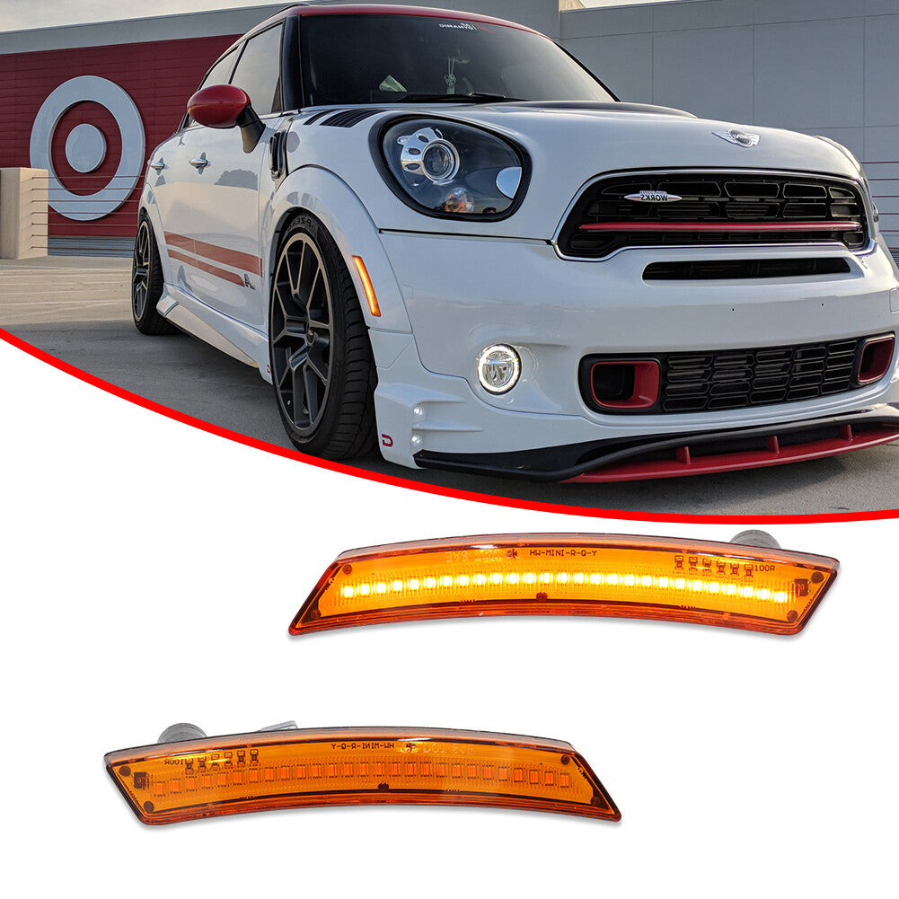 Full amber front marker light for Mini Cooper R55 R56 R57 R58 R59 R60 R61