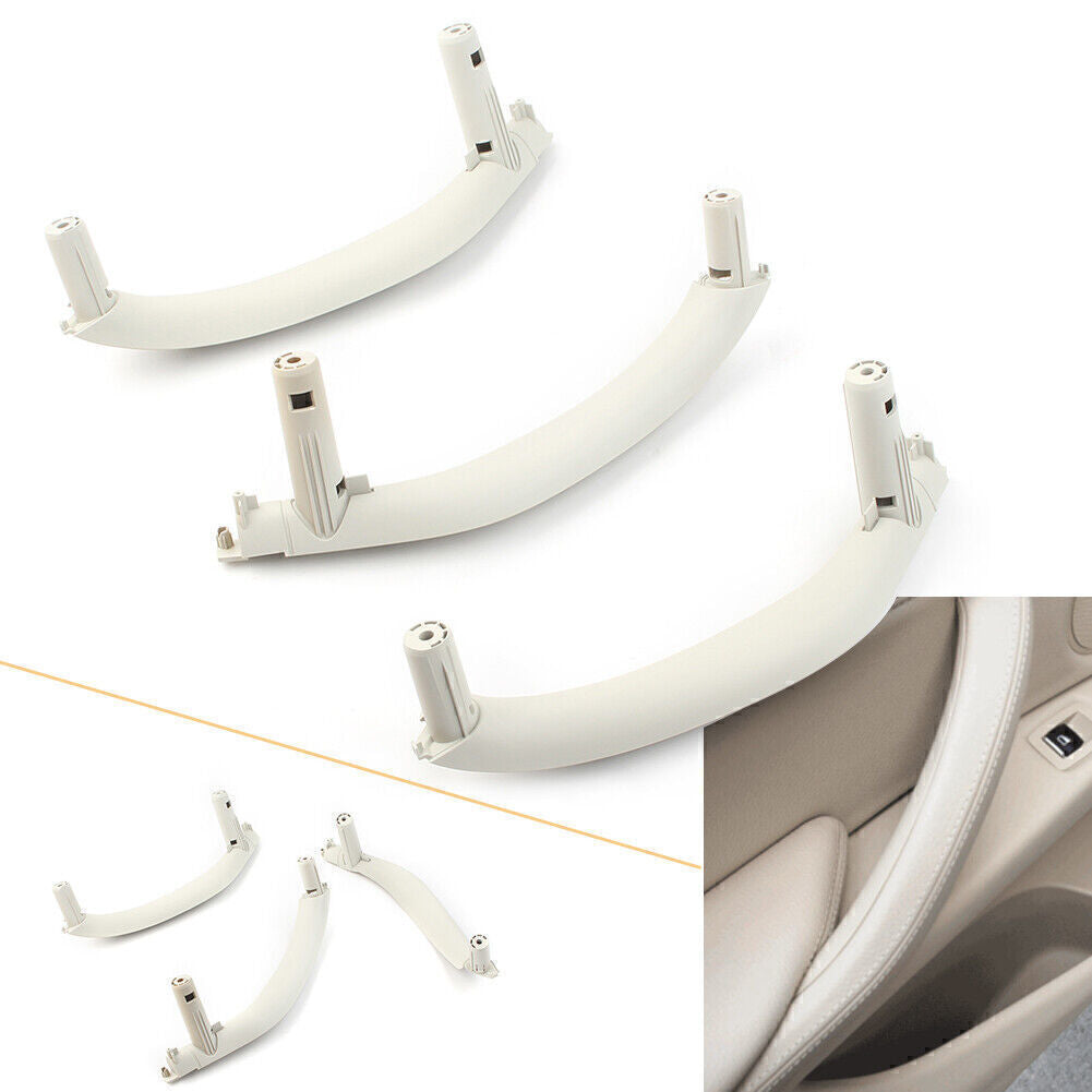 3pcs Inner Interior Door Pull Handle Trim Cover Kit for BMW X5 X6 F15 F16 RHD