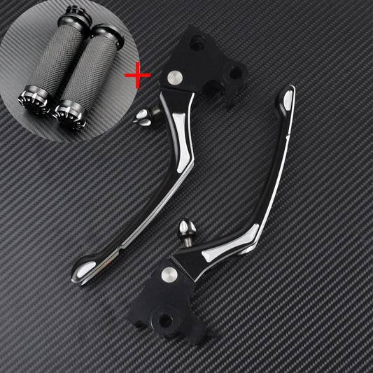 1 Handlebar Grips + Brake Clutch Lever Set Fit For Sportster XL 2014-2021