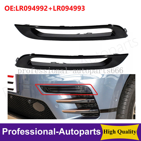 One pair of front left + right fog light grille covers for Range Rover Velar 2018-2022