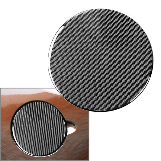 Carbon Fiber Inner Fuel Tank Panel Cover Trim Fit for Toyota Tundra 2014-2021 Black