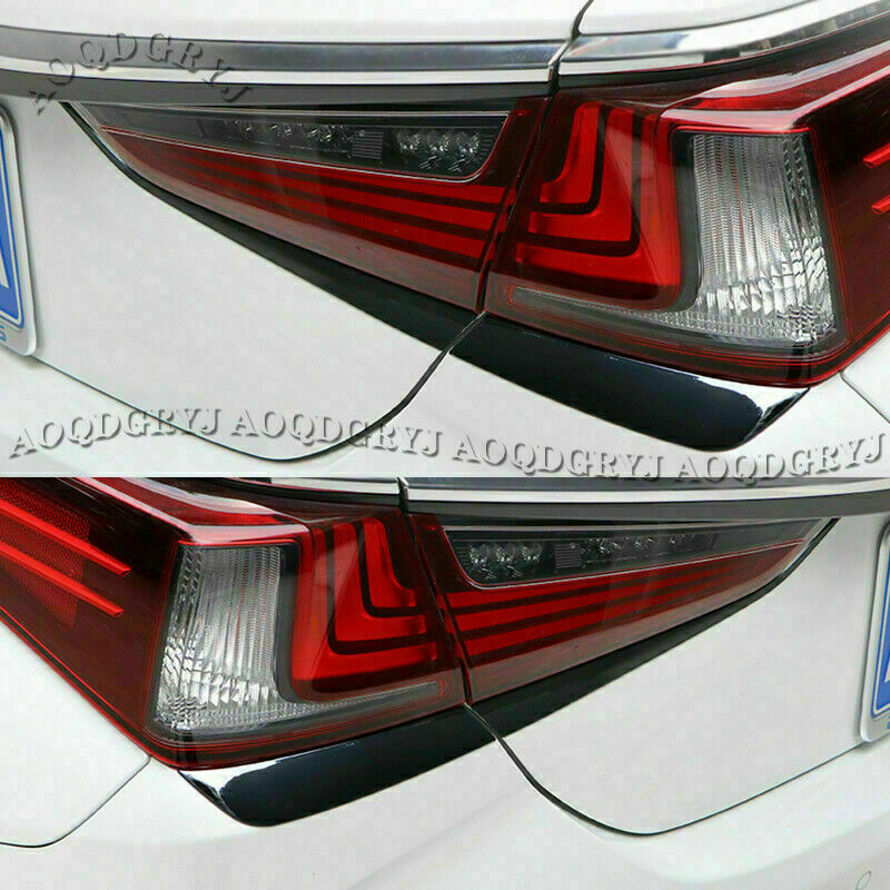 for Lexus ES350/300H 2019-2022 Black Stainless Rear Lamp Taillight Molding Trim