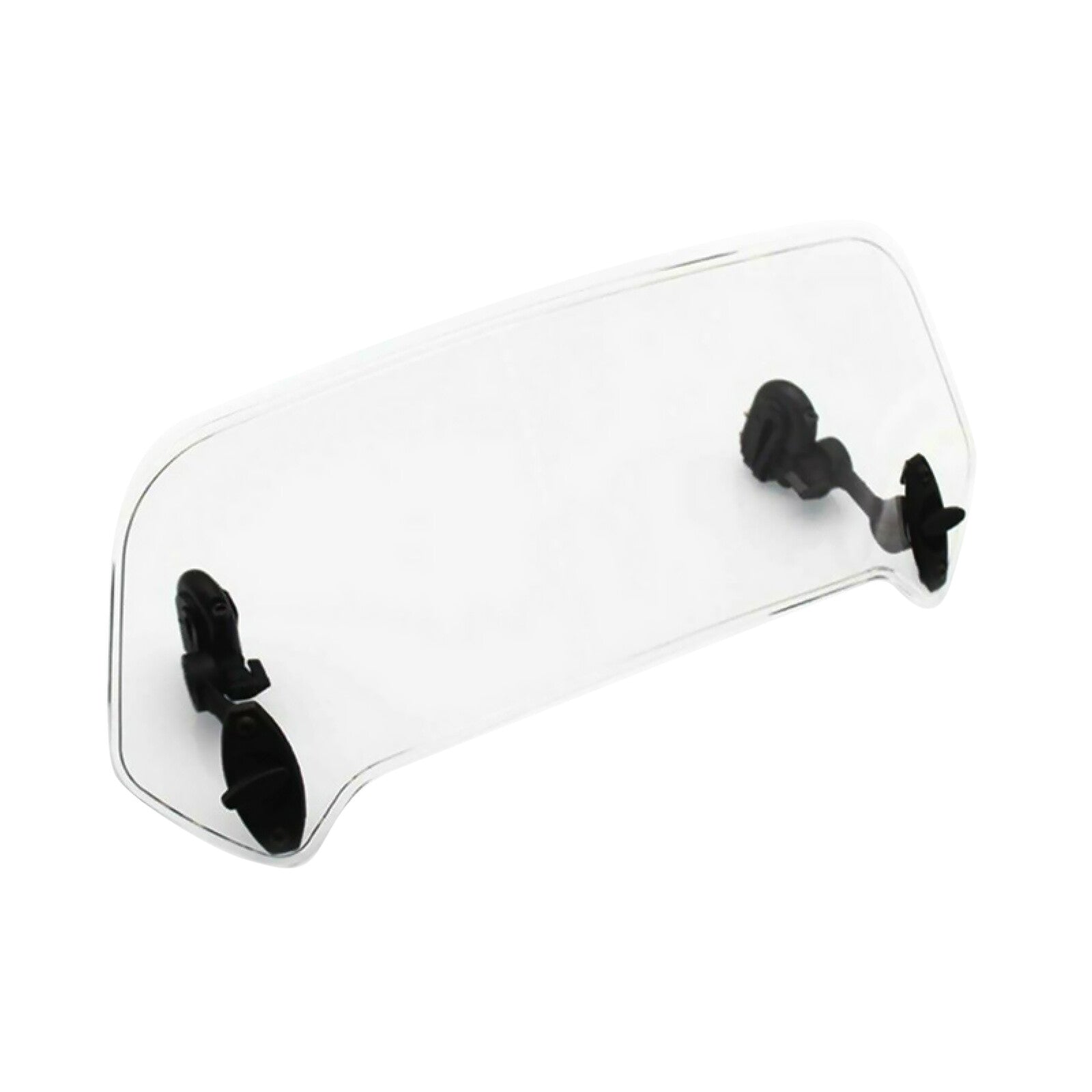 Motorcycle Windshield Clip On Extension Spoiler Adjustable Wind Deflector Clear