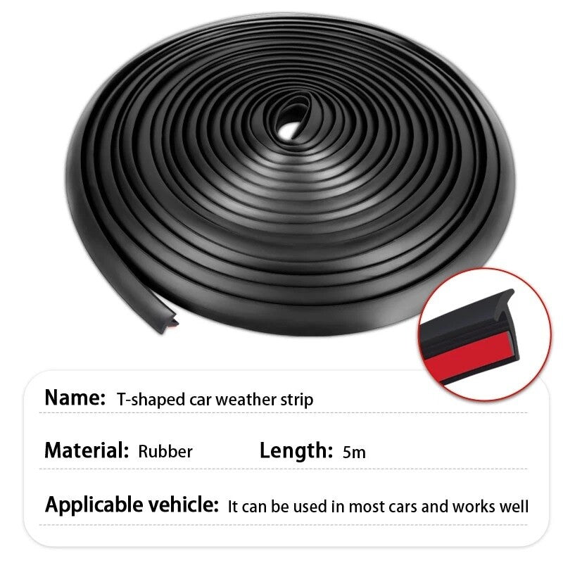 5M  for ford  F150 T Shape Rubber Car Seal Weather Strip Door Edge Moulding Trim
