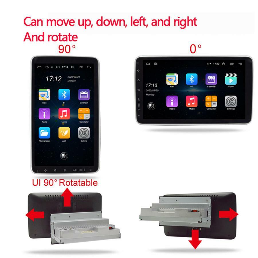 10.1in Single Din Android 9.1 Car Stereo GPS Navigation WIFI Radio Player Camera