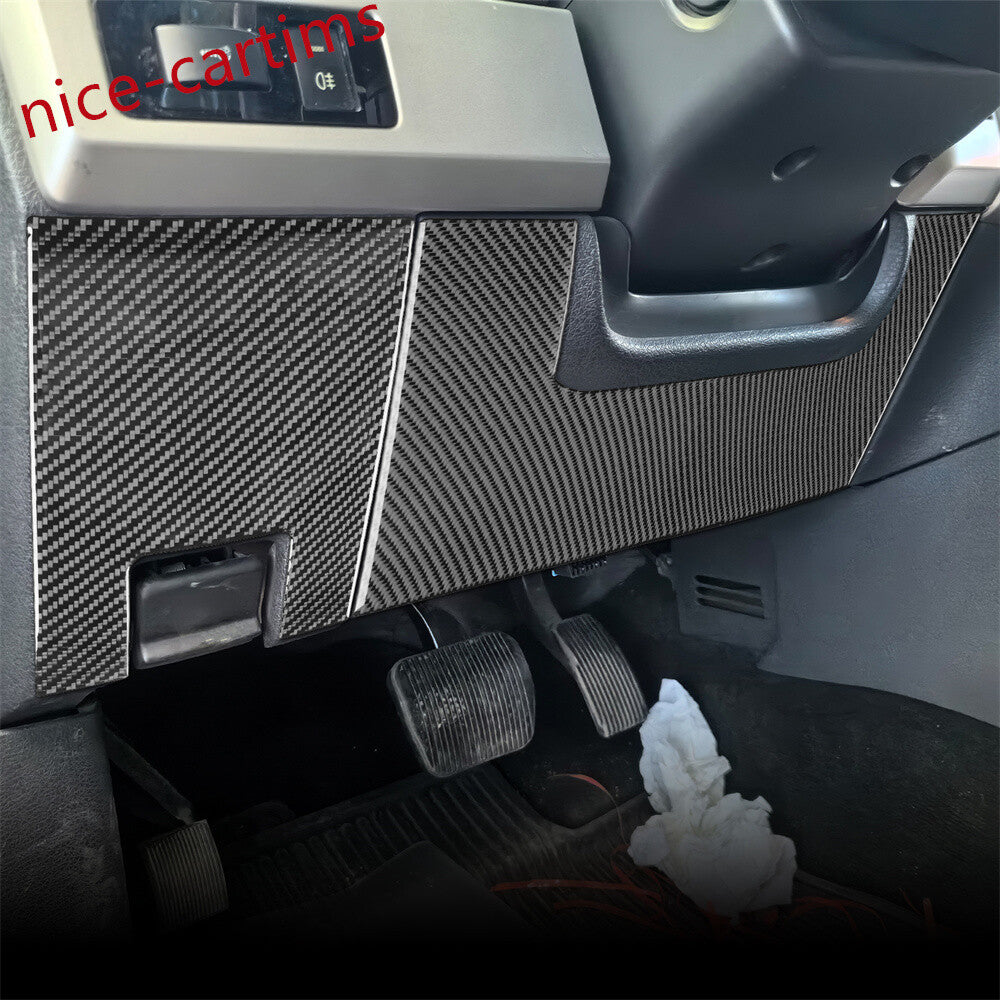 2¡ÁCarbon Fiber Interior Steering Wheel Lower Panel Cover for Ford F150 2009-2014