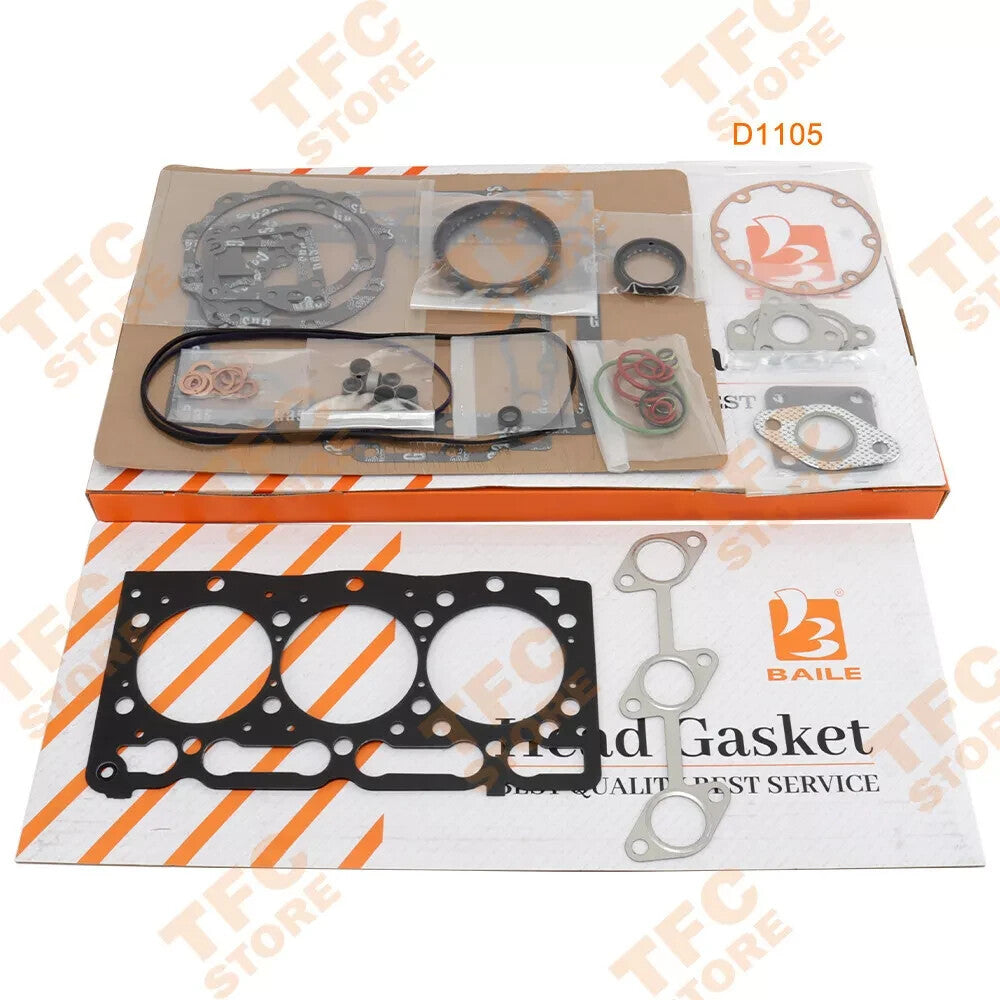 D1105 For Kubota Full Gasket Set Kit Engine With Cylinder Head Gasket