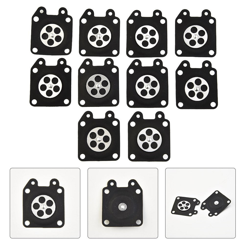 10-pack carburetor diaphragm kit for 95-526, 95-526-9, 95-526-9-8 carbohydrate black.