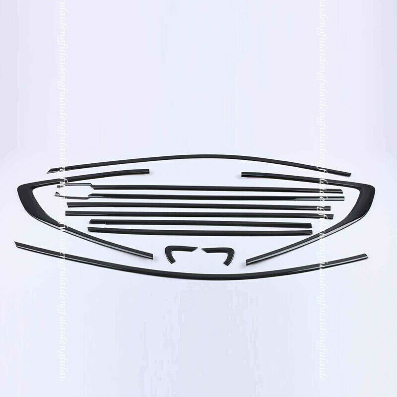 for Honda CRV CR-V 2017-2021 Glossy Black Stainless Car Window Strip Cover Trims