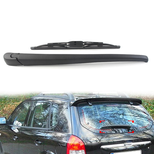 for Hyundai for Tucson for Kia Sportage JE KM Rear Windshield Back Wiper Arm  Blade Set