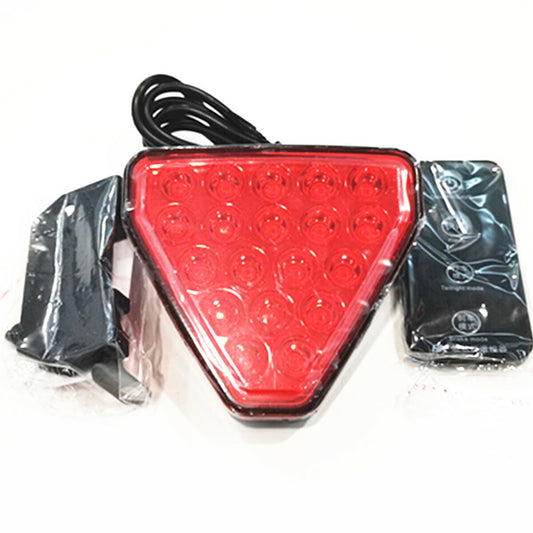 Car Triangle Rear Bumper Tail Third Brake Light 19LED Waterproof Remote Control