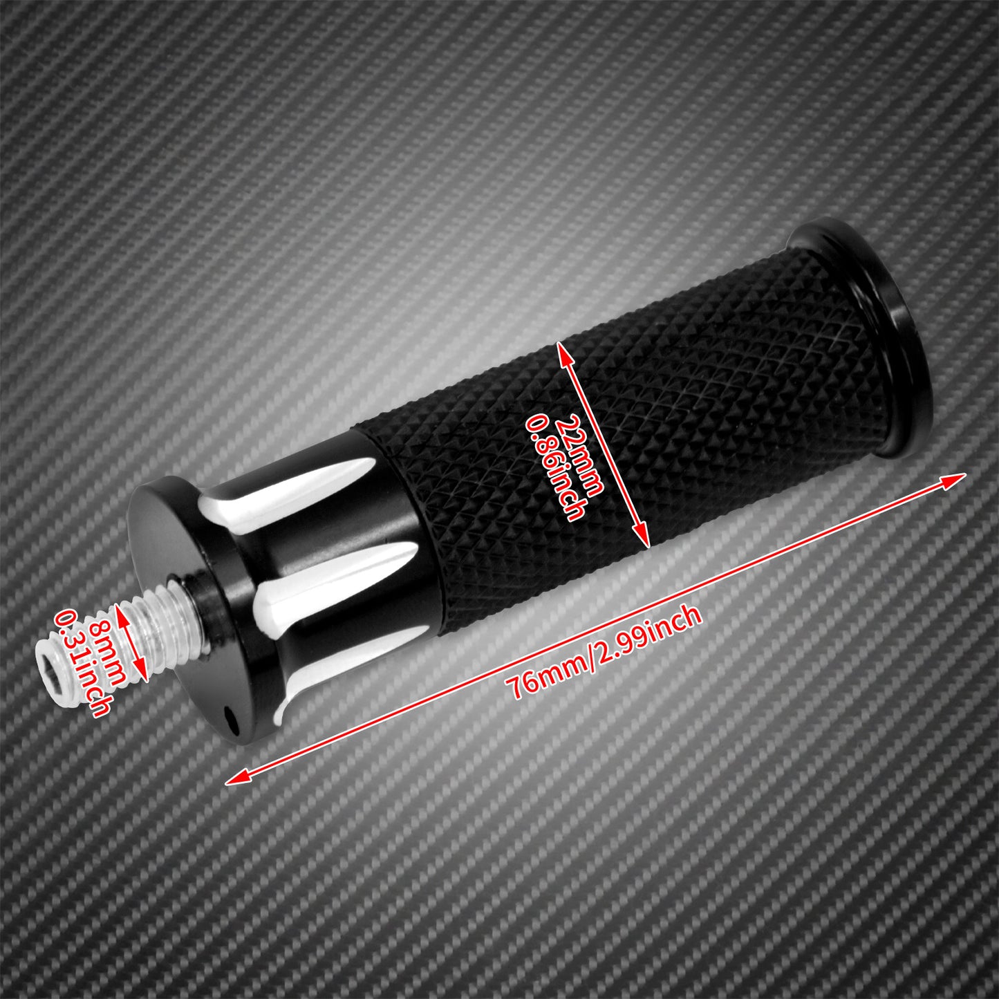 Motorcycle Toe Foot Thread Shift Shifter Pegs Fit for Harley FLH XL Softail Dyna