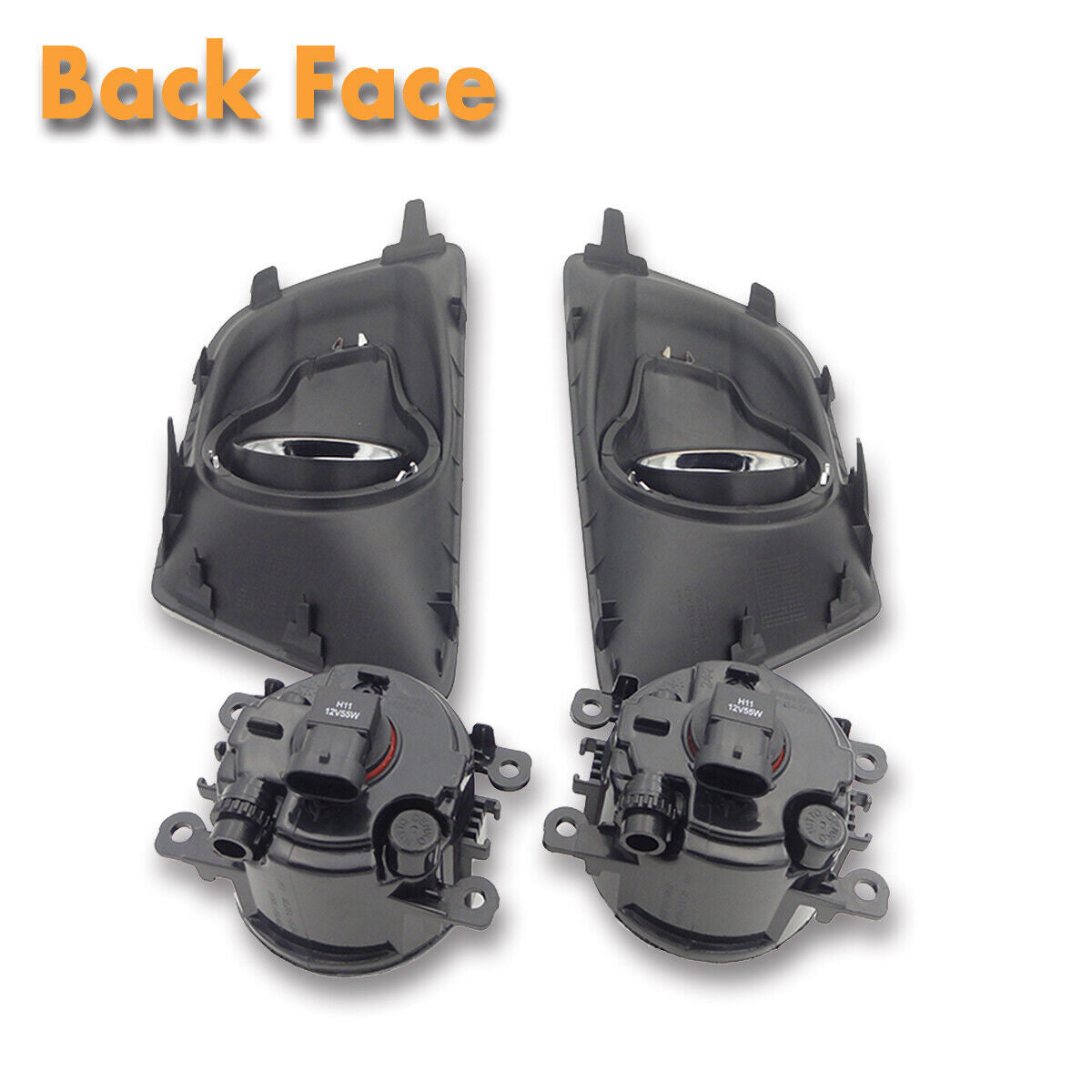 1Set Front Bumper Fog Lights Lamps W/Cover+Bulbs Fit for Ford Ecosport 2013-2014