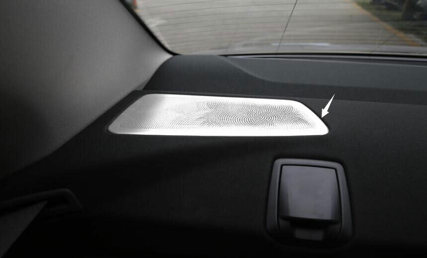 for BMW 5 Series G30 2018-2023 Silver Steel Inner Rear Side LR Horns Cover Trim