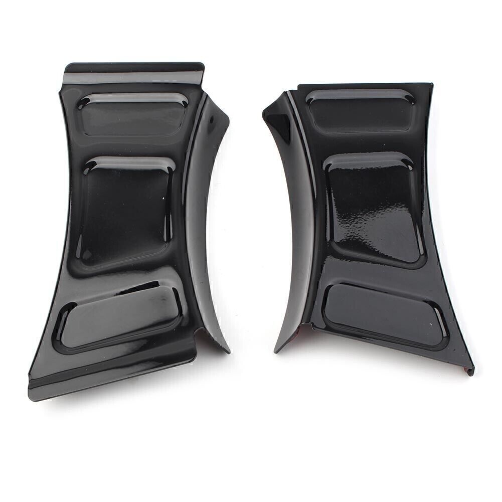 Frame Downtube Crossbrace Cover Accent Trim Fit for Harley Road Kings Black/Chrome