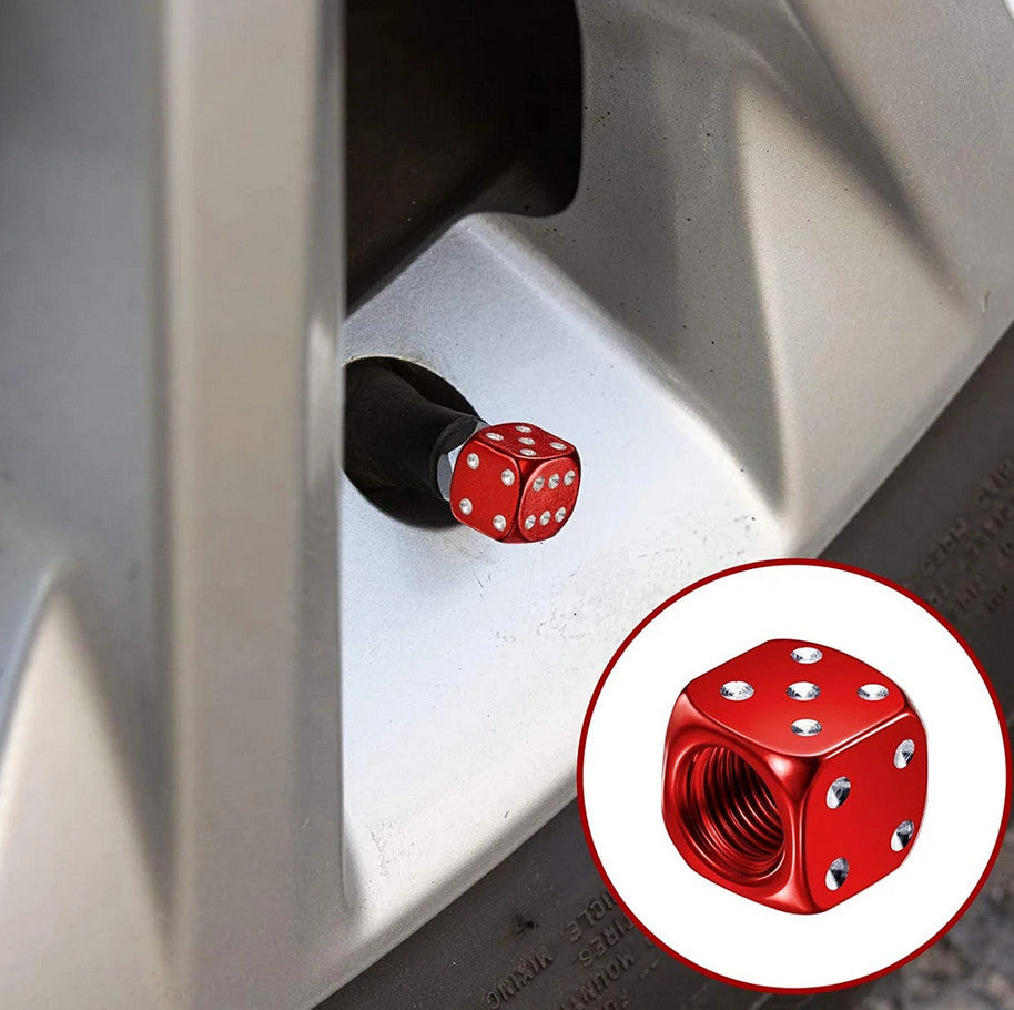 4-piece car tire valve cover rod air dust cover, light blue, suitable for Mercedes-Benz