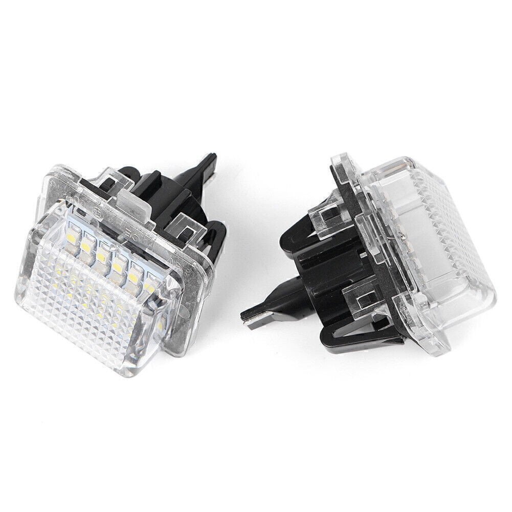 for Mercedes Benz W204 W212 W221 White LED License Plate Number Lights